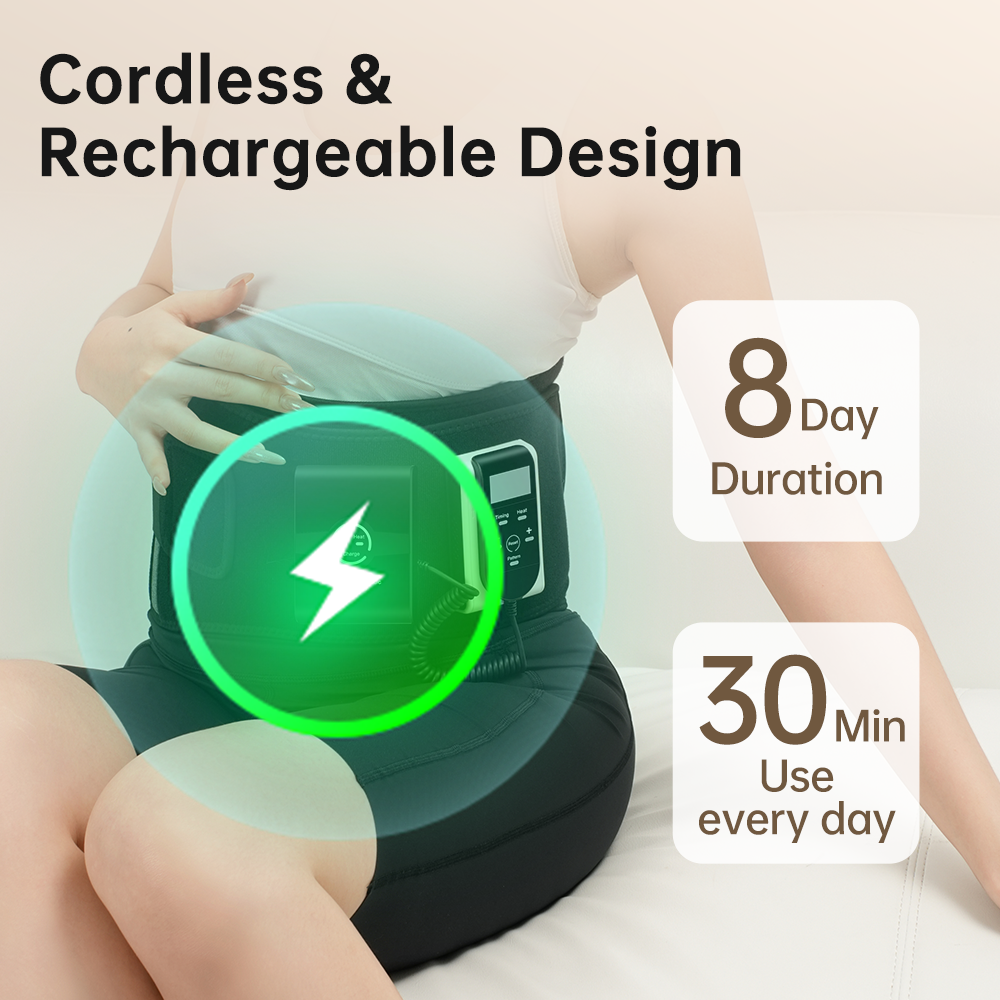 Wireless Heated Pulse Therapy Belt – Deep Muscle Relaxation & Lower Back Pain Relief