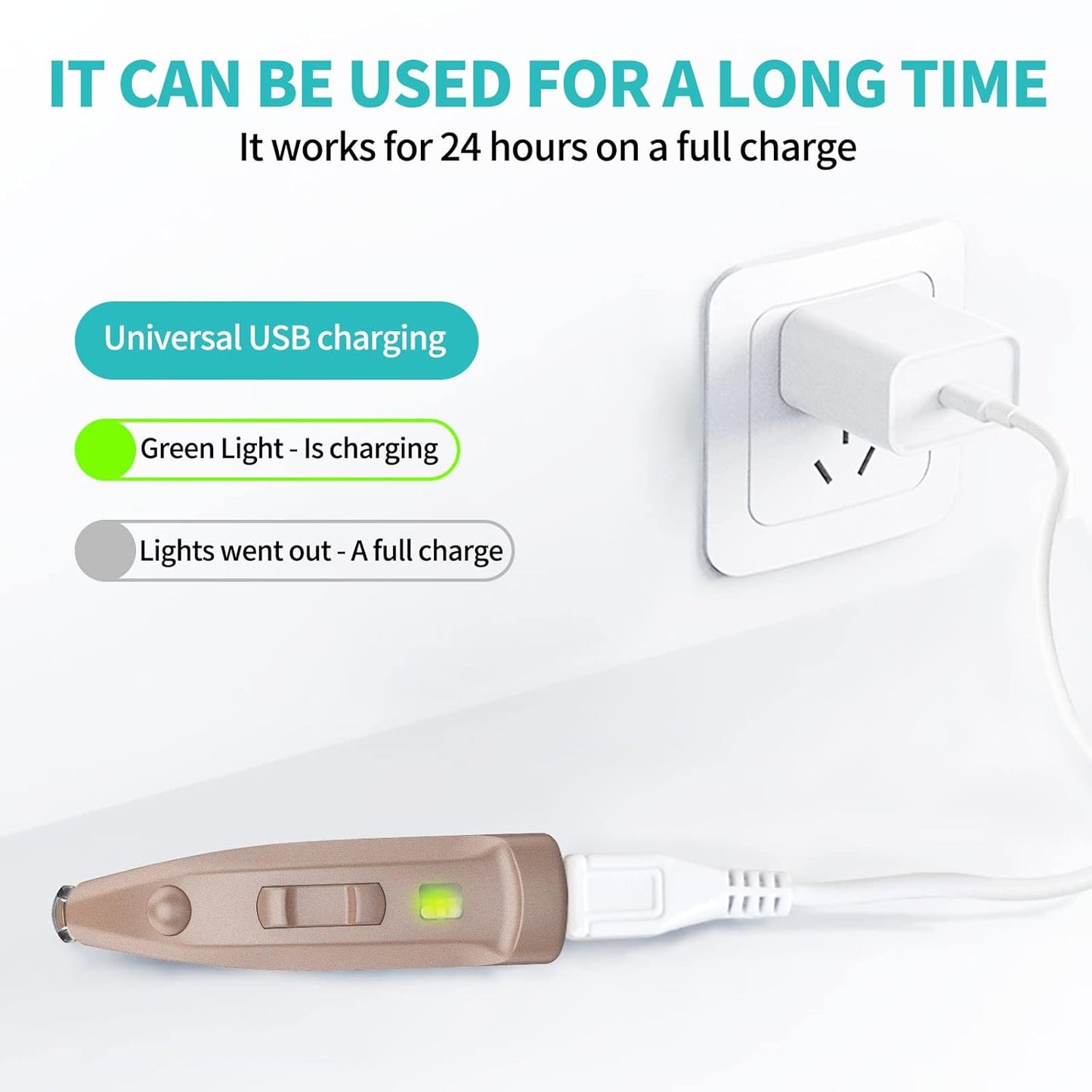coniler Behind the Ear Hearing Aids 109K, 4 Channel Dual Noise Reduction, Waterproof & Sweat-Proof, Digital Hearing Amplifier Rechargeable, Easy Control for Senior, Compatible with Left & Right Ear