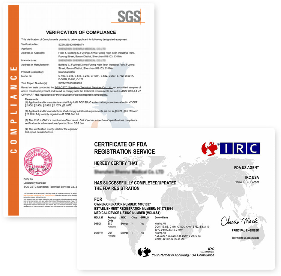 Certificate of registration