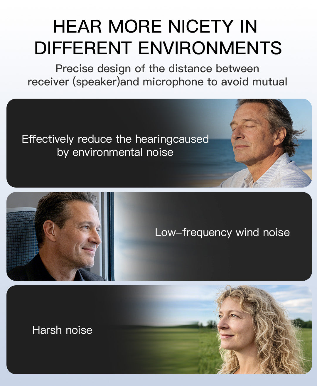 Coniler Rechargeable Bluetooth Hearing Aids, App-Controlled with Noise Cancelling, Tinnitus Masking, Multiple Sound Modes