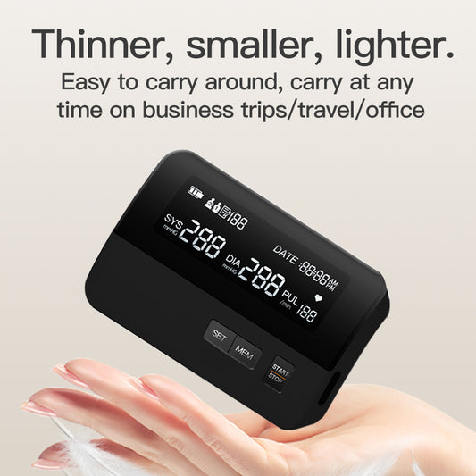 One-Button Upper Arm Blood Pressure Monitor with Voice Guidance