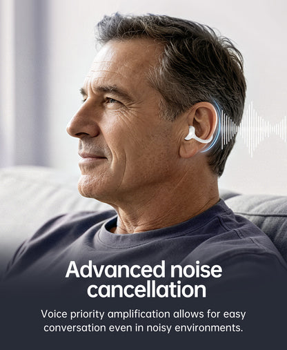 AI Rechargeable Clip-On Hearing Aids with App Self-Fitting