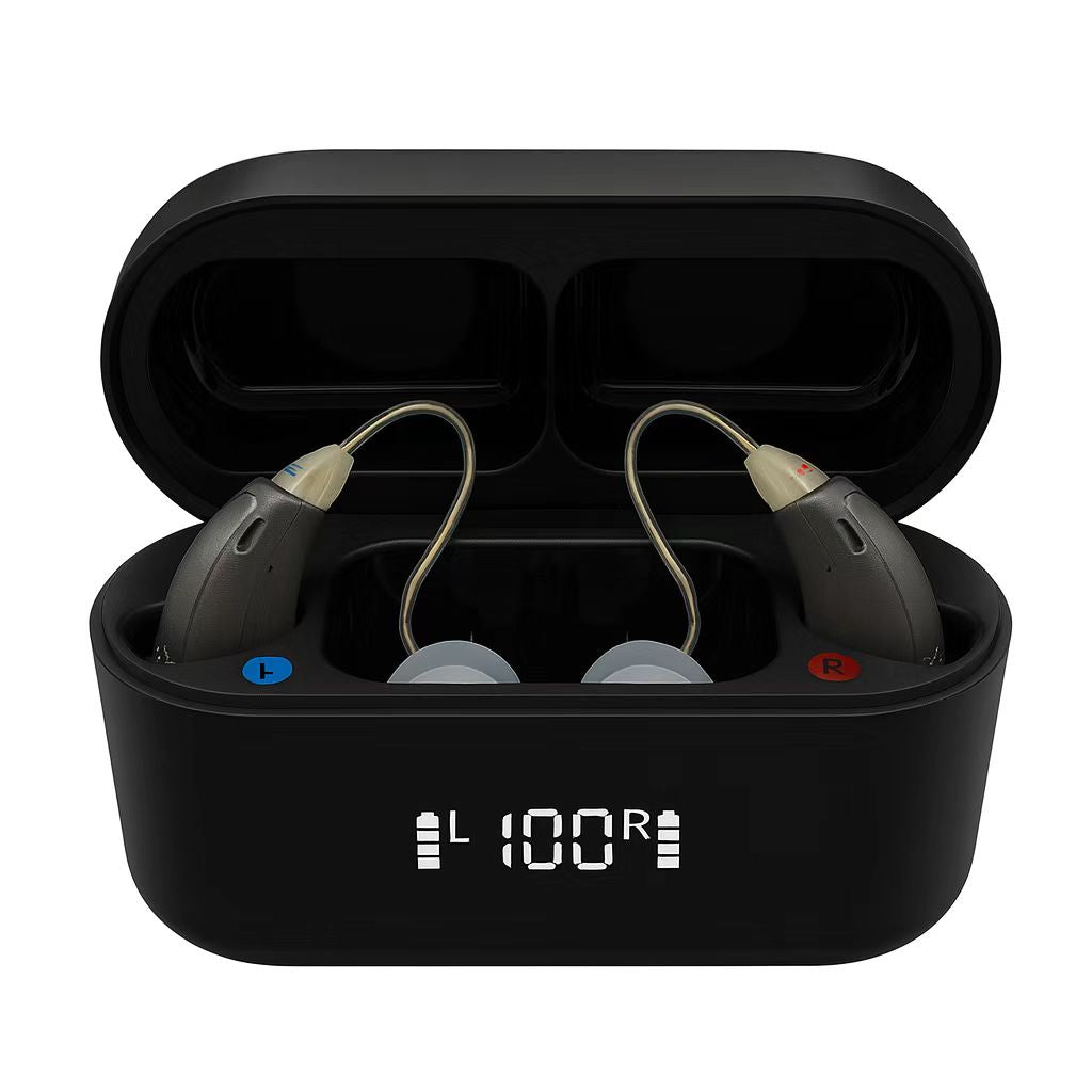 Coniler Rechargeable Bluetooth Hearing Aids, App-Controlled with Noise Cancelling, Tinnitus Masking, Multiple Sound Modes