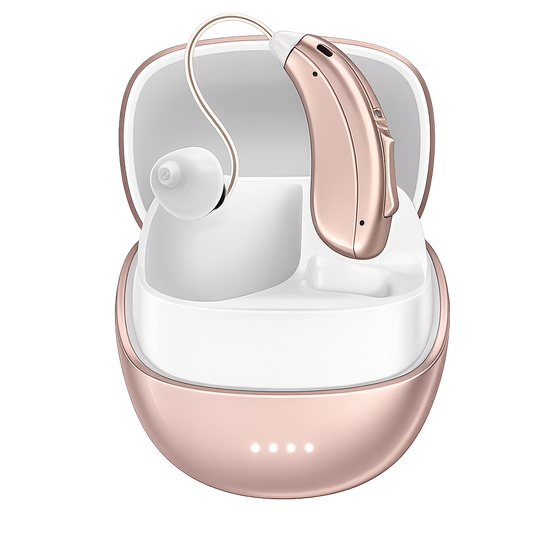 Coniler OTC Rechargeable Hearing Aids with Bluetooth App Control & Noise Reduction（single）