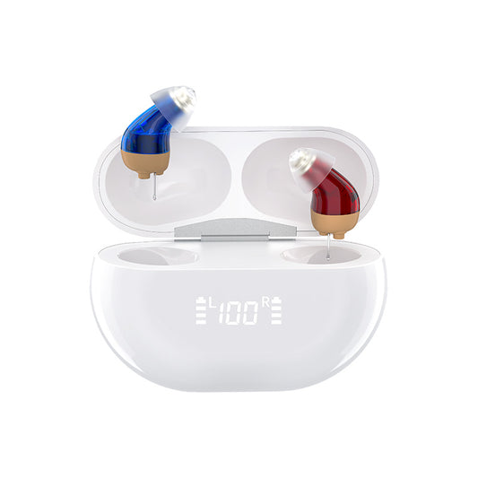 Coniler Invisible Rechargeable RIC Hearing Aids with Bluetooth App Self-Fitting, AI Noise Reduction & Tinnitus Masking