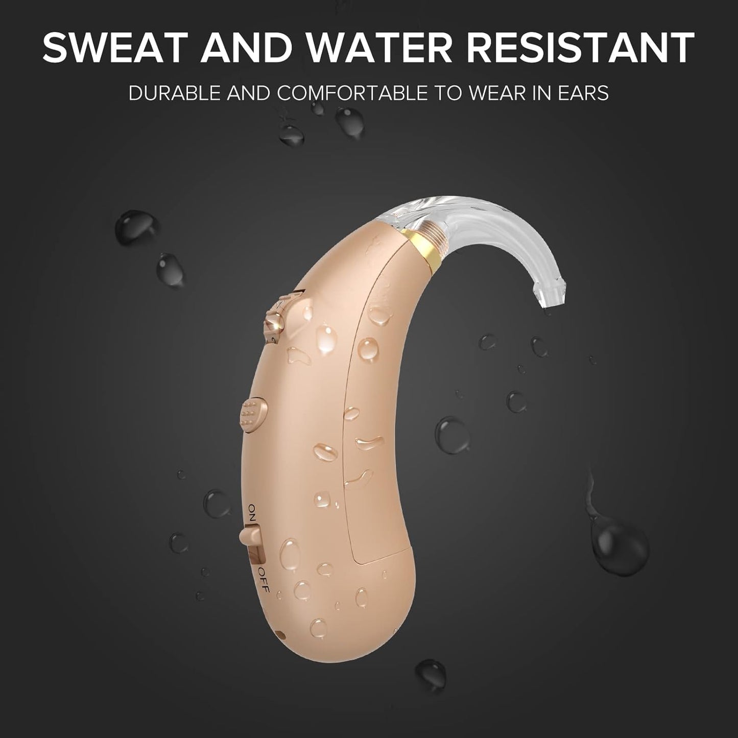 Coniler Hearing Amplifier for Adults and Seniors,Rechargeable Digital Hearing Aids Fit Both Ears with Dynamic Compression for Noise Reduction