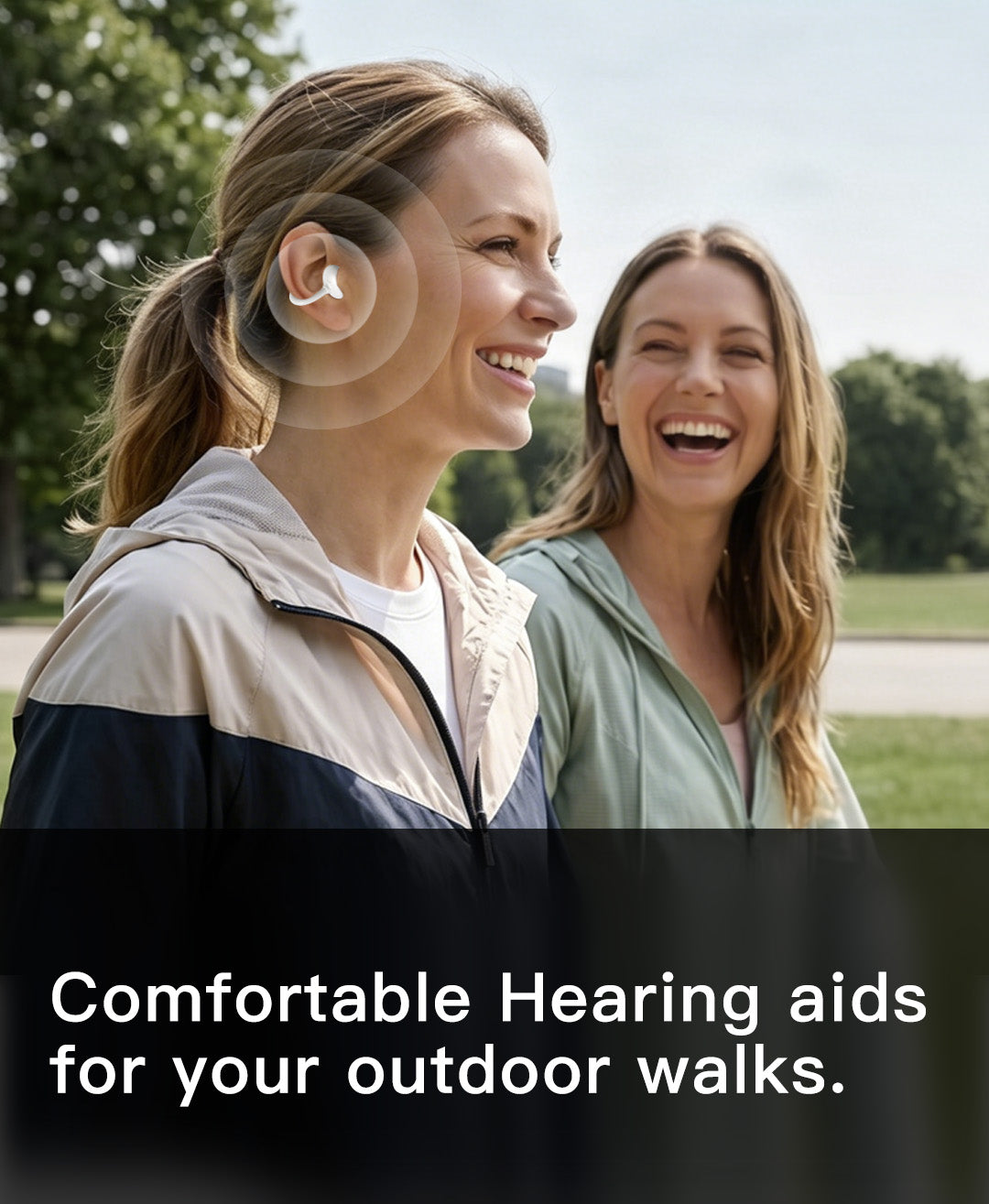 AI Rechargeable Clip-On Hearing Aids with App Self-Fitting