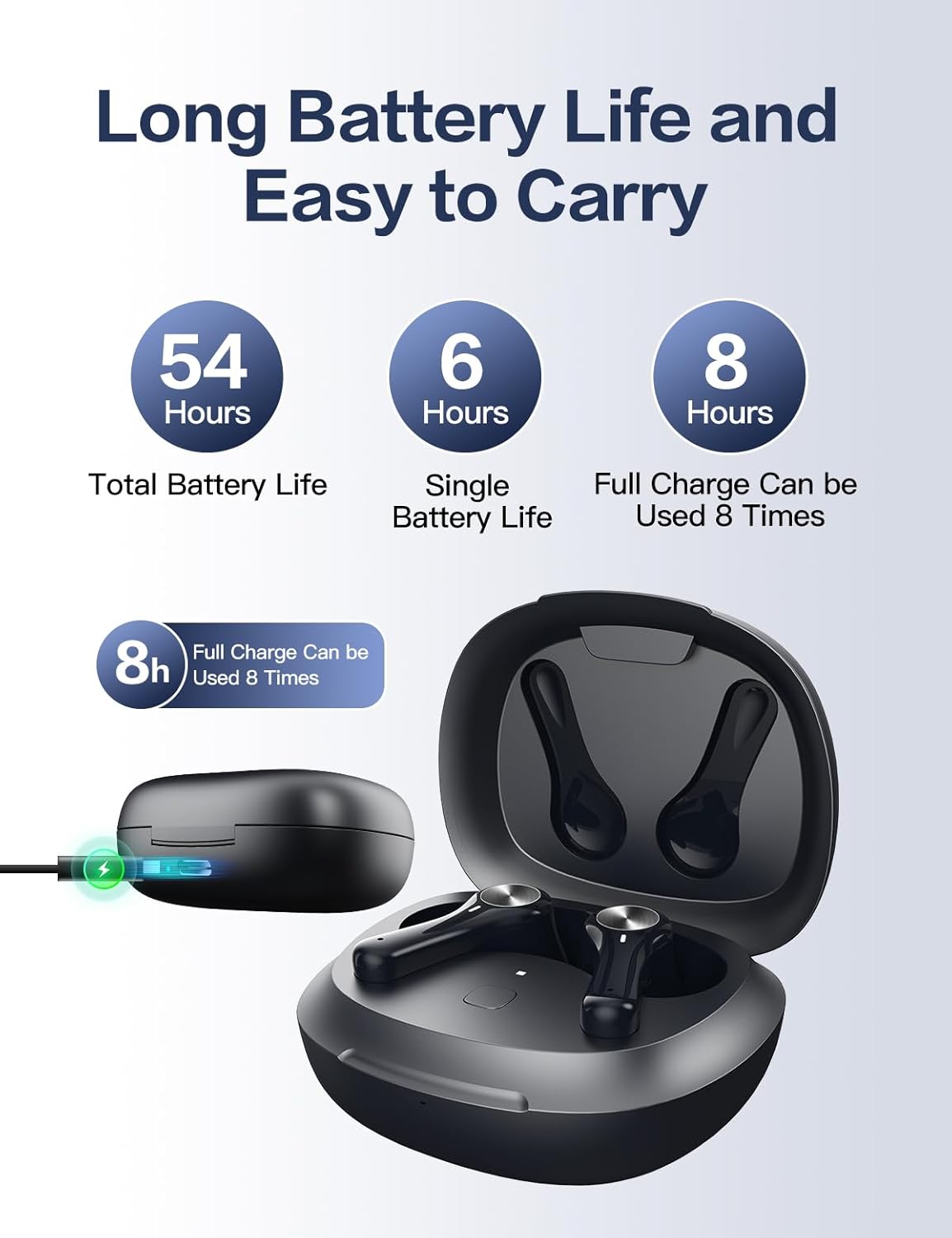 Coniler A28 Hearing Aids Rechargeable for Seniors, Crystal Clear Sound, Auto Bluetooth, Noise Cancelling, 16 Channel Digital Hearing Amplifier with Portable Charging Case