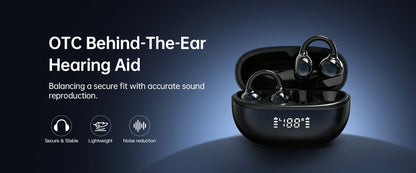 Coniler Rechargeable Open-Ear Clip-On OTC Hearing Aids for Adults